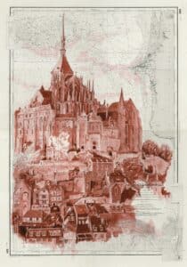 reproduction rouen mont saint michel