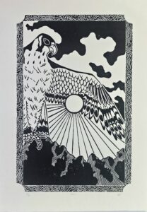 eulde linogravure rapace rouen