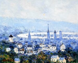 jean pierre dubord vue generale huile rouen