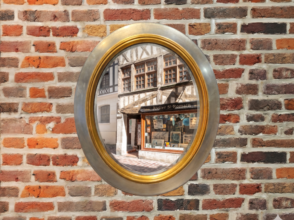 miroir atelier saint romain cadre doreur a coins rebouches